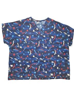 Shooting Stars Scrub Top